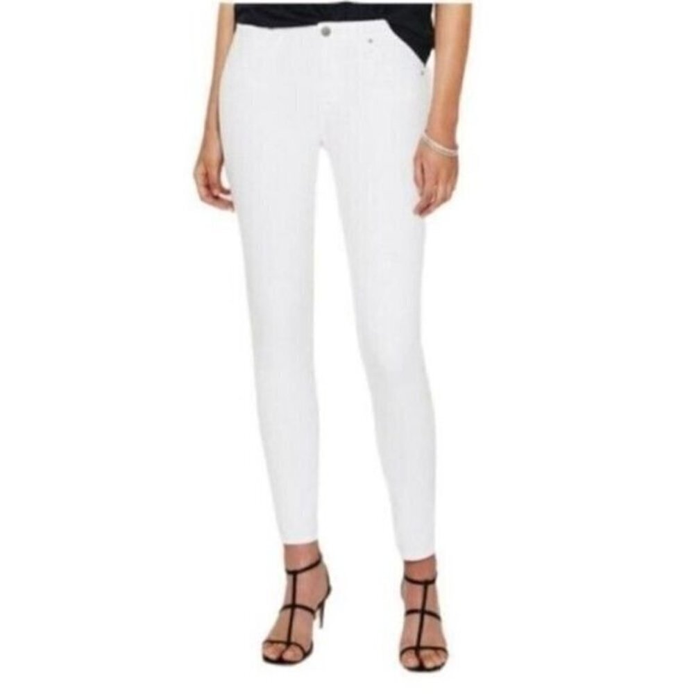 AG Adriano Goldschmied The Stilt Cigarette Leg White Casual Skinny Jeans 27 Reg